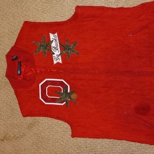 Women's Ohio State University quilted vest size M